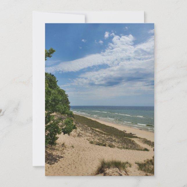 Customisable Lake Michigan Invitation (Front)