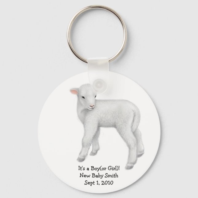 Customisable Lamb Keychain (Front)