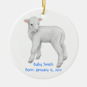 Customisable Lamb Ornament