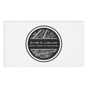 Customisable Landscaping Shadowtree Circle Name Tag