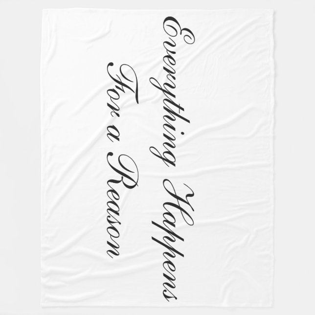 Customisable Large Fleece Blanket (Front)