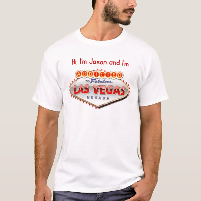 Customisable Las Vegas Sign T-Shirt (Front)