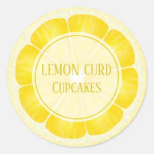 Customisable Lemon Stickers For Desserts