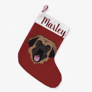 Customisable Leonberger Small Christmas Stocking