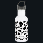 Customisable leopard print 532 ml water bottle<br><div class="desc">A simple yet striking modern design with a leopard print pattern. Fully customisable: you can change the background and spots colours to create your own design.</div>