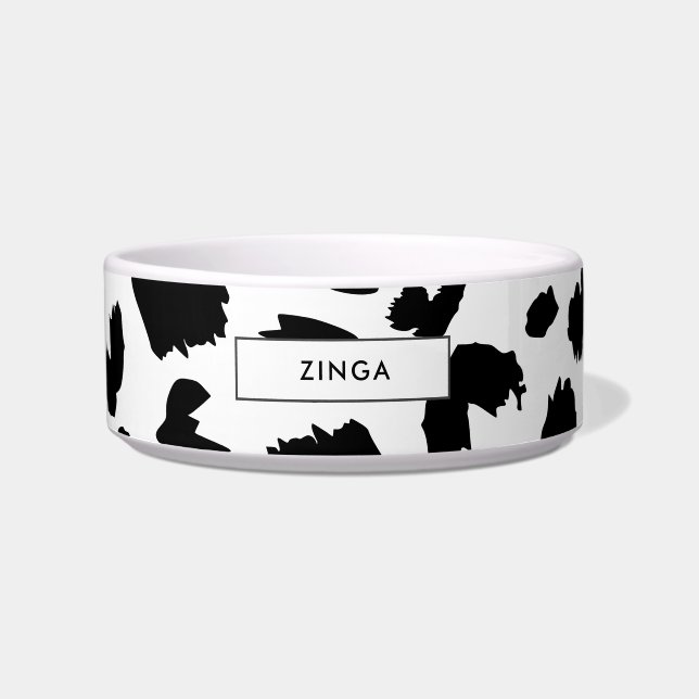 Customisable leopard print bowl (Front)