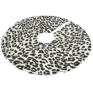 Customisable Leopard Print Christmas Tree Skirt