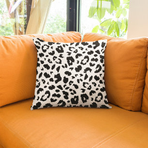 Customisable leopard print cushion