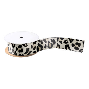 Customisable Leopard Print Ribbon Satin Ribbon