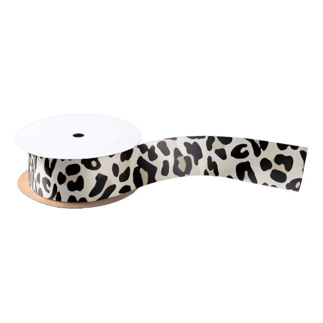 Customisable Leopard Print Ribbon Satin Ribbon (Spool)
