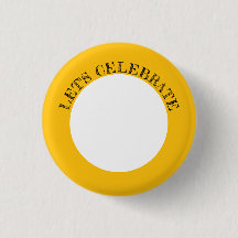 Customisable Let's Celebrate Button