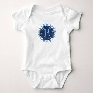 Customisable Letter "H" Baby Bodysuit