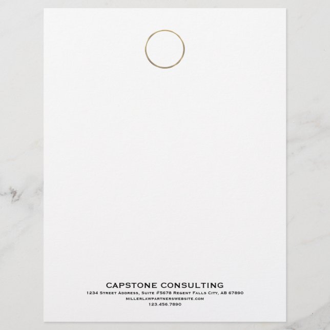 Customisable Letterhead for Professional Firms (Front)