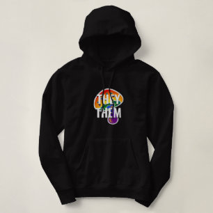 Customisable LGBTQ Rainbow Pride Pronouns Mushroom Hoodie