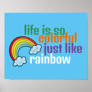 Customisable Life just like rainbow Poster