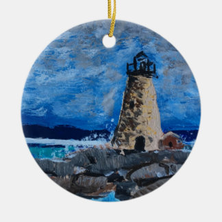 Customisable Lighthouse Painting Ornament