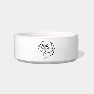 Customisable Line art Pug Bowl