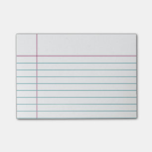Customisable Lined Notebook Paper Sticky Notes