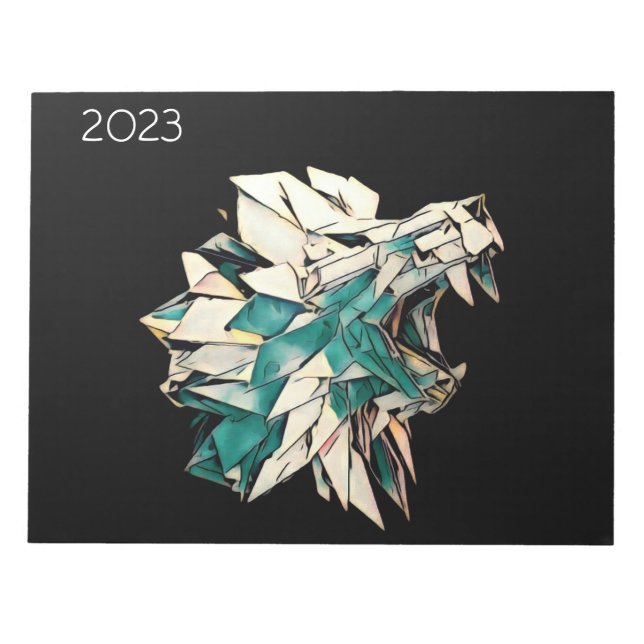 Customisable Lion Notepad (Front)