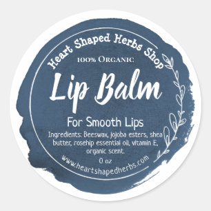 Customisable Lip Balm Label Handmade Business