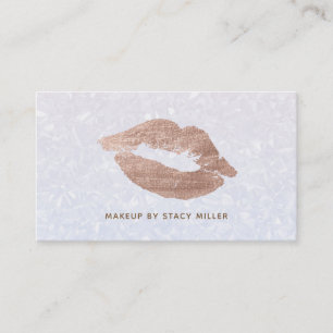 Customisable Lipstick kiss Business Cards