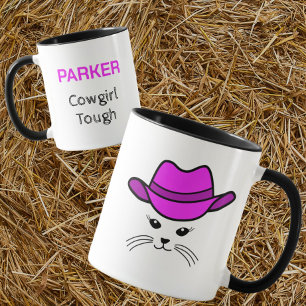 Customisable Little Cat Cowgirl Mug