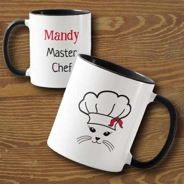 Customisable Little Cat Master Chef Mug (Creator Uploaded)
