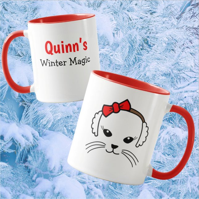 Customisable Little Cat Winter Magic Mug (Creator Uploaded)
