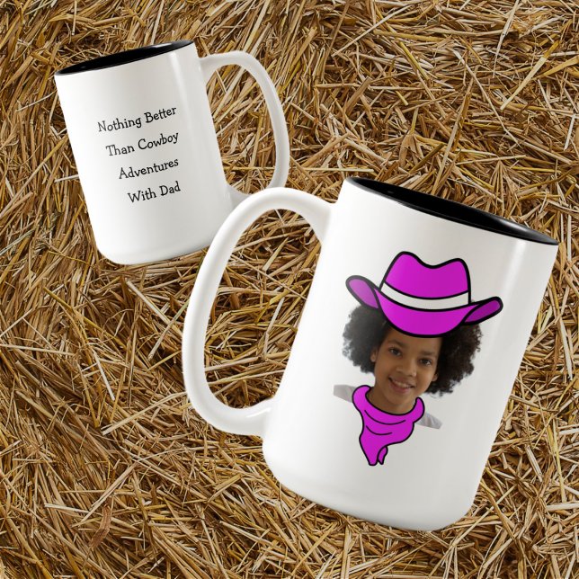 Customisable Little Cowboy or Cowgirl Photo Mug (Creator Uploaded)