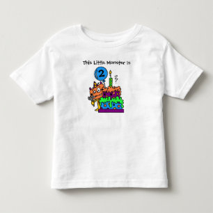 Customisable Little Monster Birthday T-shirt