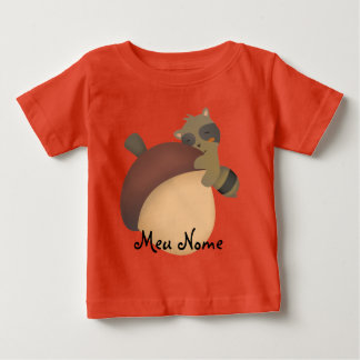 Customisable Little Racoon Baby T-Shirt