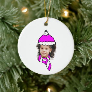 Customisable Little Trailblazer Photo Booth Ceramic Tree Decoration