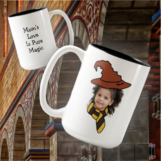 Customisable Little Wizard Photo Booth Two-Tone Co Coffee Mug