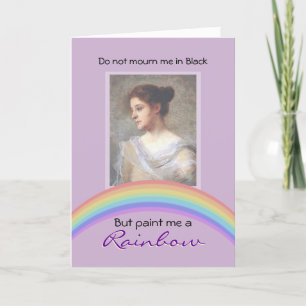 Customisable (Living) Funeral Photo Card