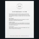 Customisable logo text contact info business flyer<br><div class="desc">Promote your business or event with the Customisable Flyer Template! Add your logo,  heading,  body of text,  and contact information on the bottom footer to create a professional,  eye-catching design perfect for advertising services,  promotions,  or announcements with ease.</div>