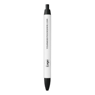 Customisable logo website simple business  black ink pen