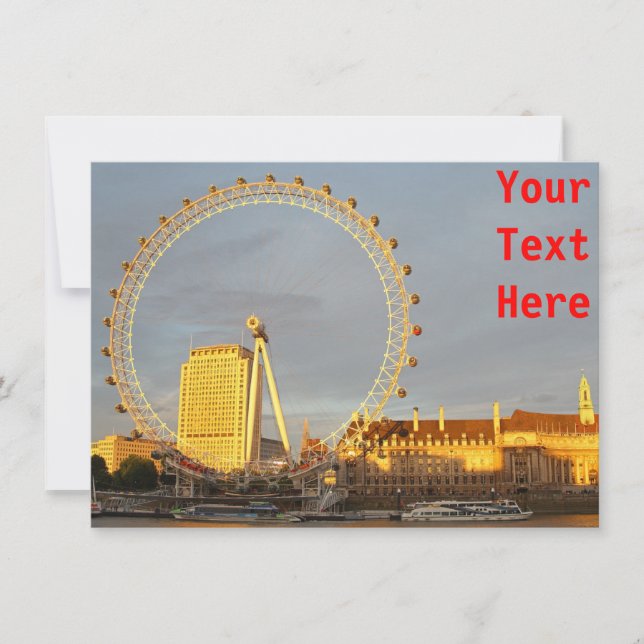 Customisable London Eye card (Front)