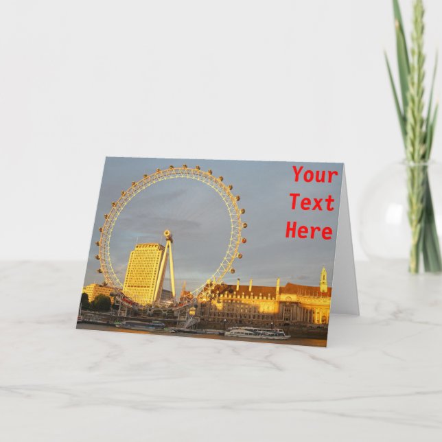 Customisable London Eye Card (Front)
