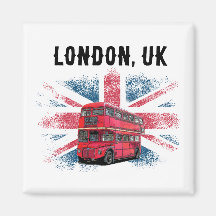 Customisable London Red Bus Union Jack Souvenir