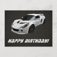 Customisable Lotus Exige S Birthday Card