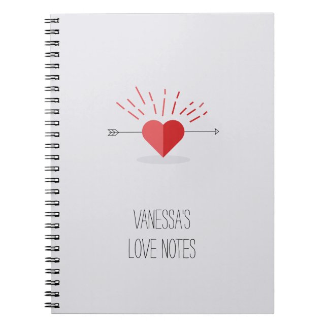 Customisable Love Notes Notebook (Front)