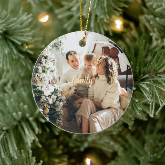 Customisable Lovely Family Christmas Ornament (Tree)