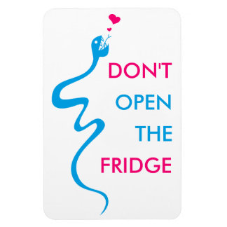 Customisable Loving Snake Diet Motivation Fridge Magnet