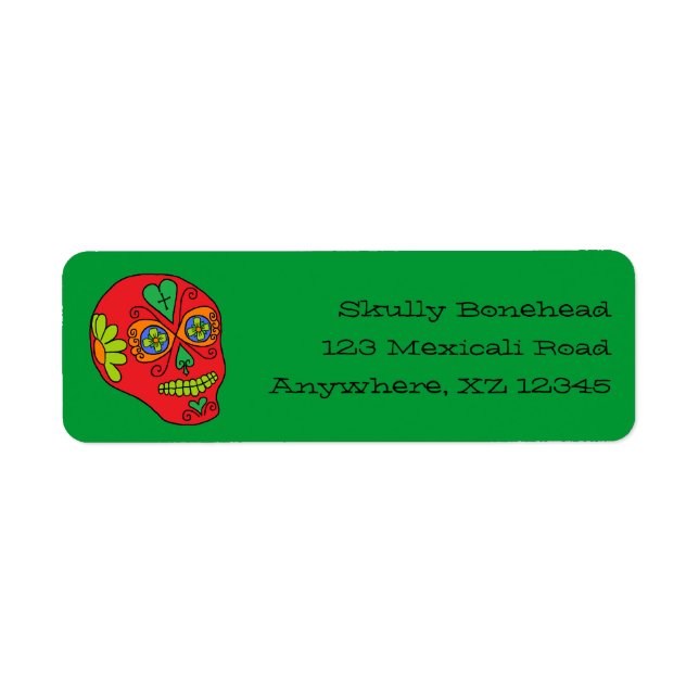 Customisable Lucha Libre Sugar Skull (Front)