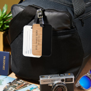 Customisable Luggage Tag with Name and Job Title