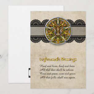 Customisable Lughnasadh Lammas Greeting Card