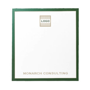 Customisable Luxury Company Logo Notepad