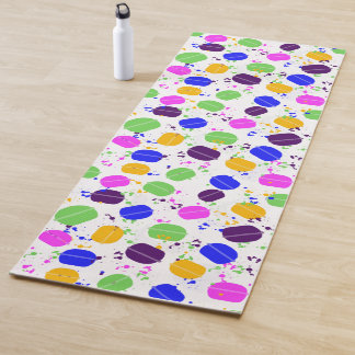 Customisable Macaron Confetti Yoga Mat