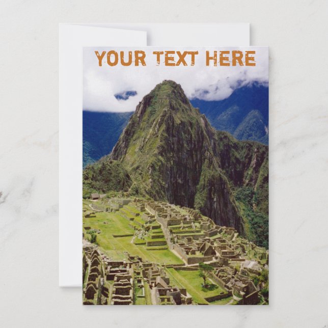 Customisable Machu Picchu, Peru (Front)