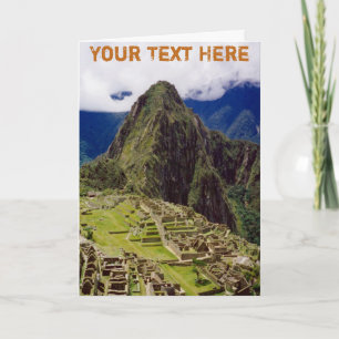 Customisable Machu Picchu, Peru Card